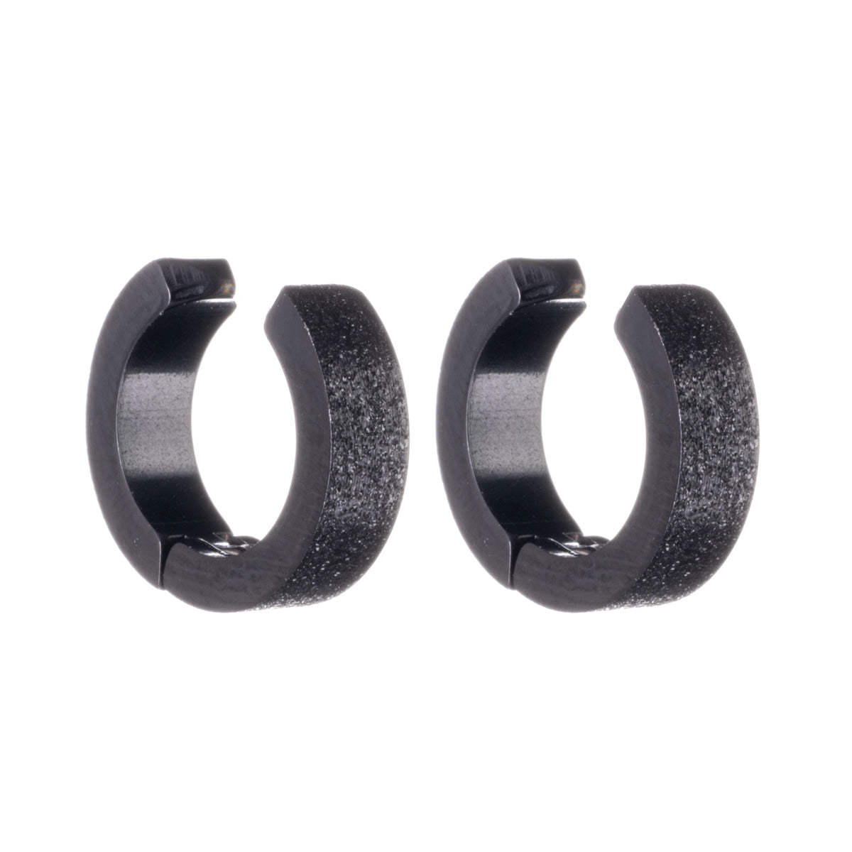 Glittrande ring clipsörhängen 4mm (Stål 316L)