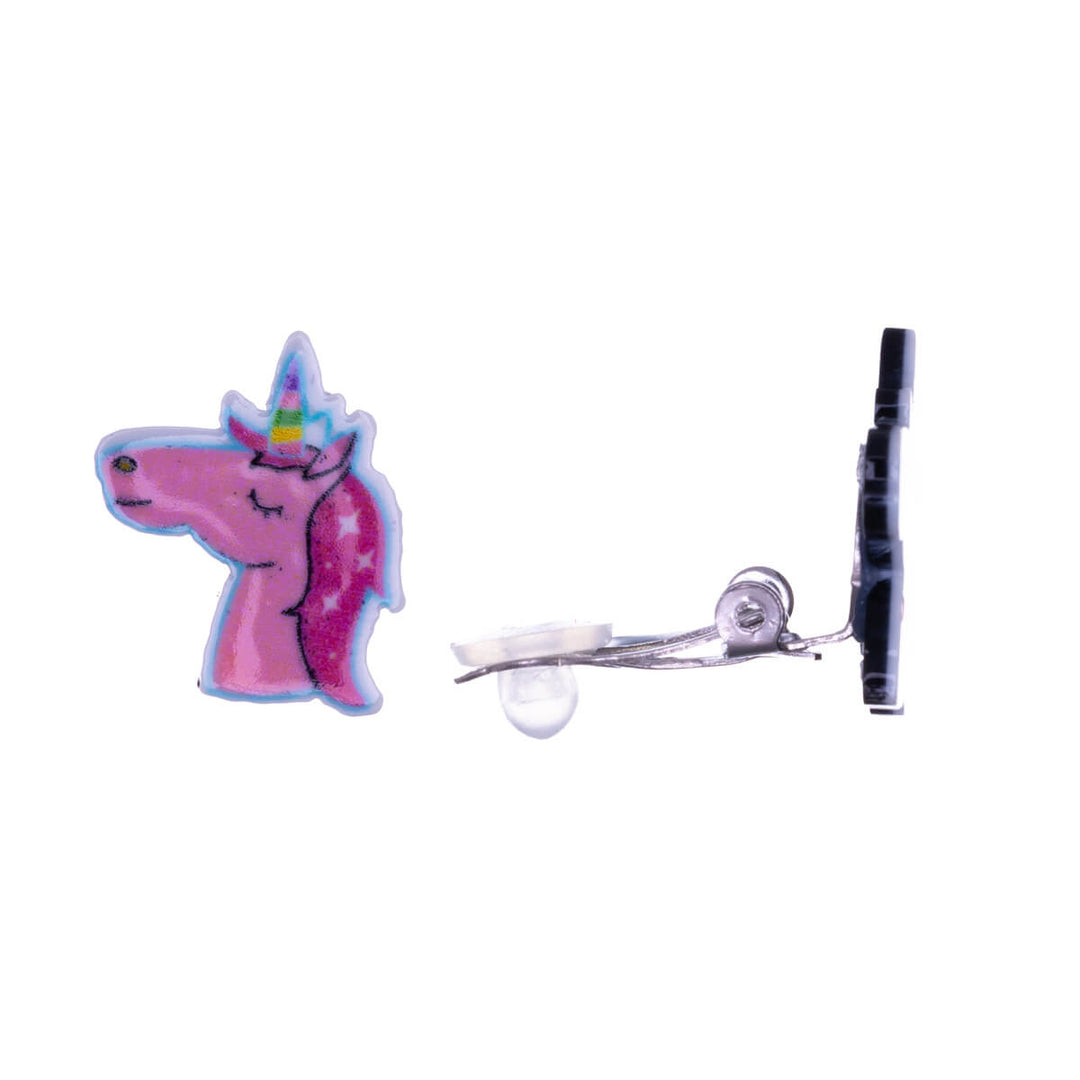 Unicorn children Clip-on earrings (Steel 316L)