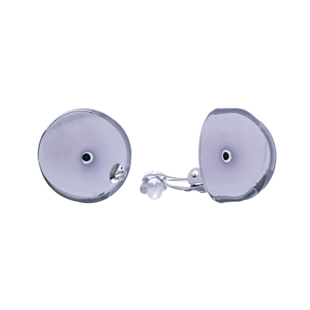 Steel hemispheres Clip-on earrings (Steel 316L)