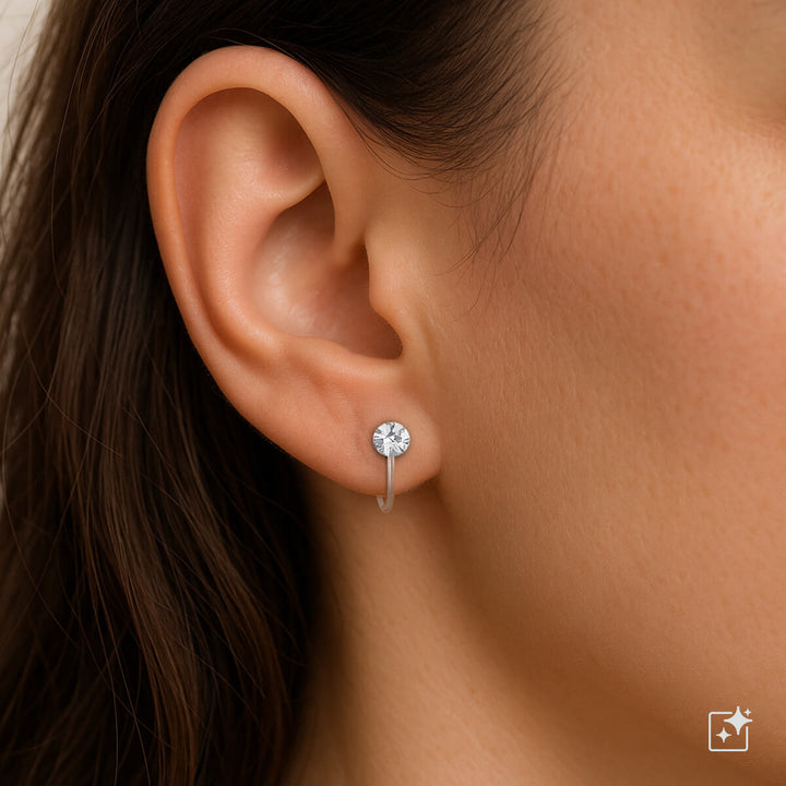 Small pebbles Clip-on earrings