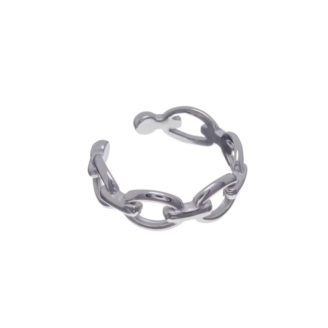 Steel chain ear cuff rust necklace (316L steel)