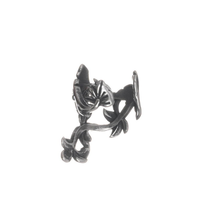 Ear cuff-smycke i bladrankor (kirurgiskt stål 316L)