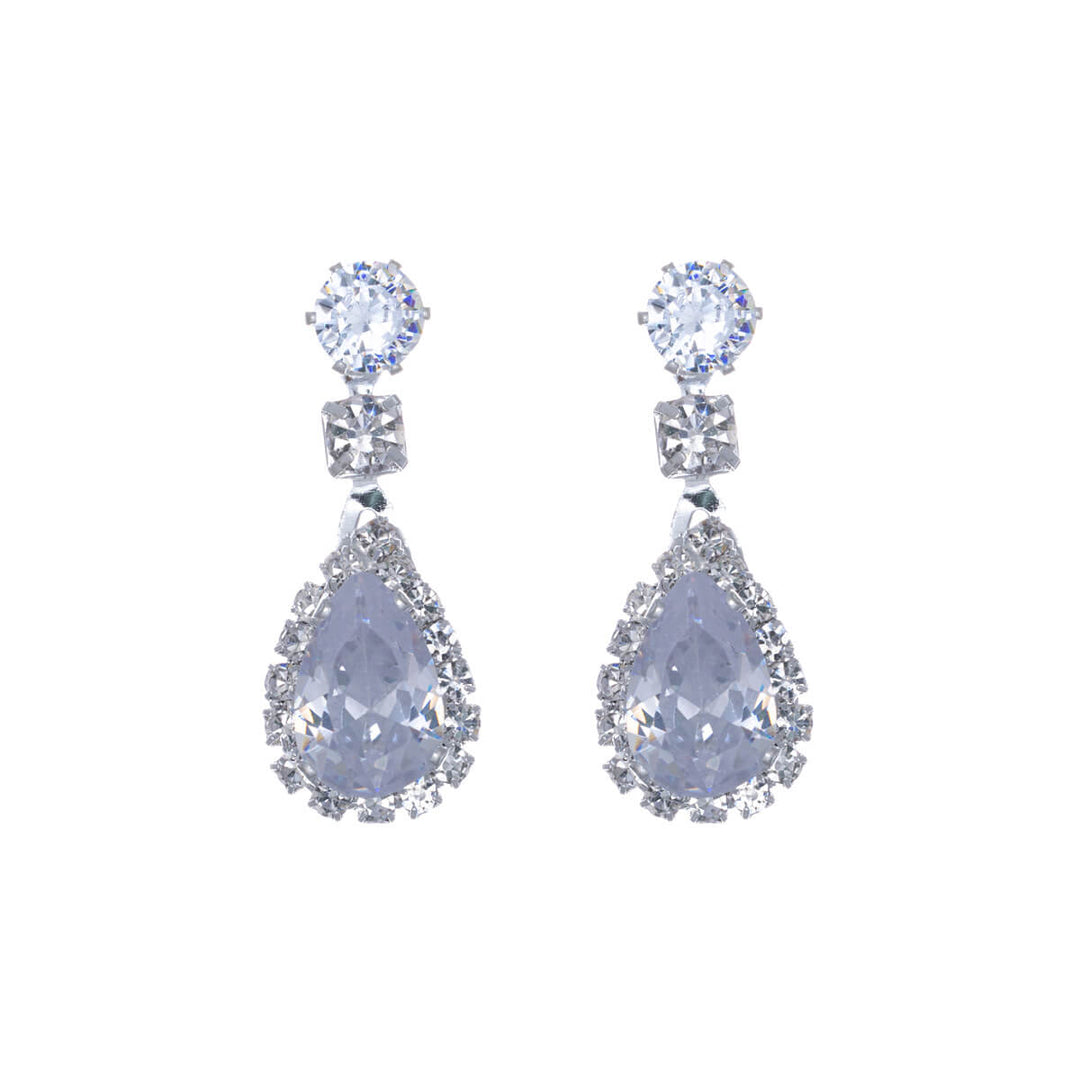 Drop pendant festive necklace + earrings