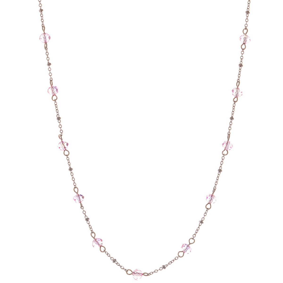 Bead necklace 48cm (steel 316L)
