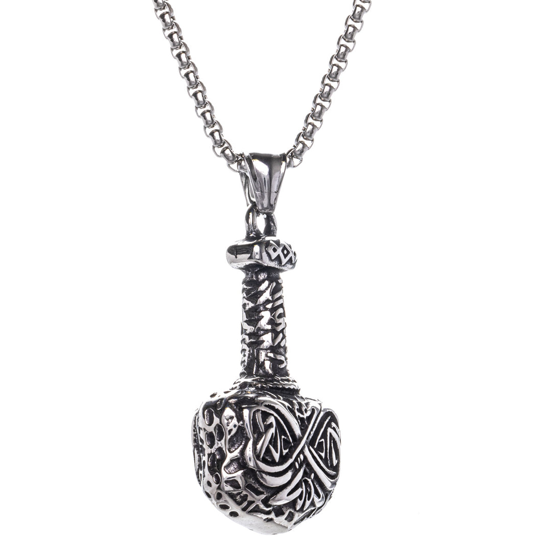 Mjölnir Tors hammare hängande halsband (Stål 316L)