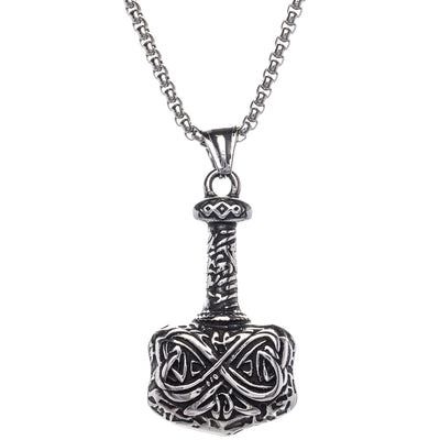Mjölnir Thor's hammer pendant necklace (Steel 316L)