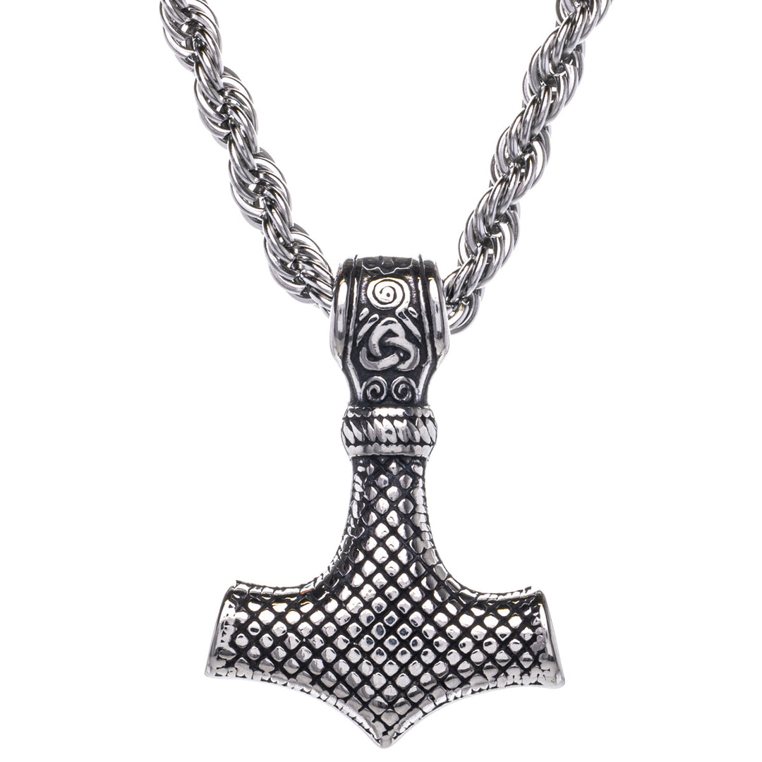 Mjölnir Tors hammare hängande halsband (Stål 316L)