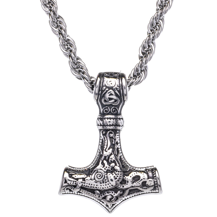 Mjölnir Tors hammare hängande halsband (Stål 316L)