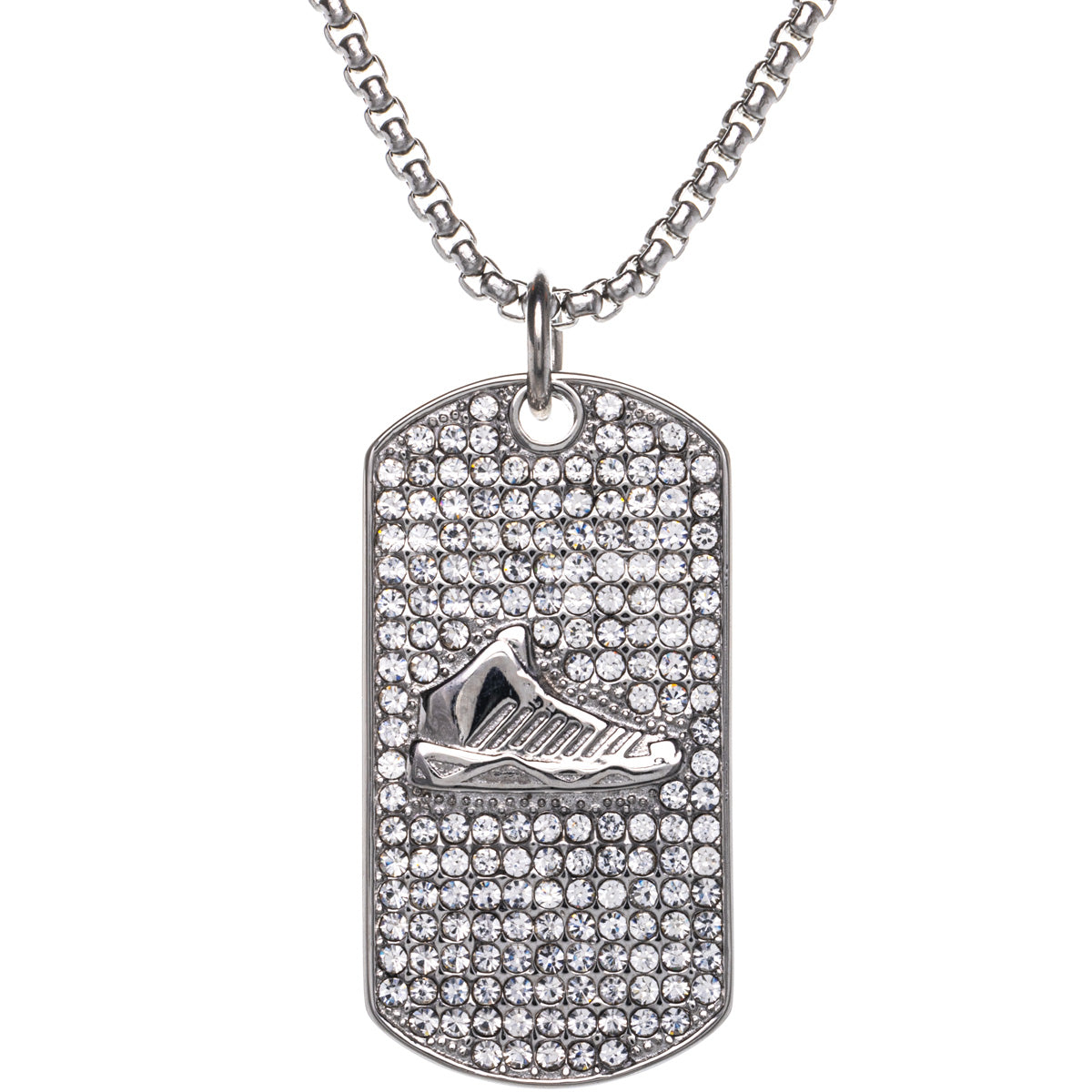 Tennari tile pendant necklace (Steel 316L)