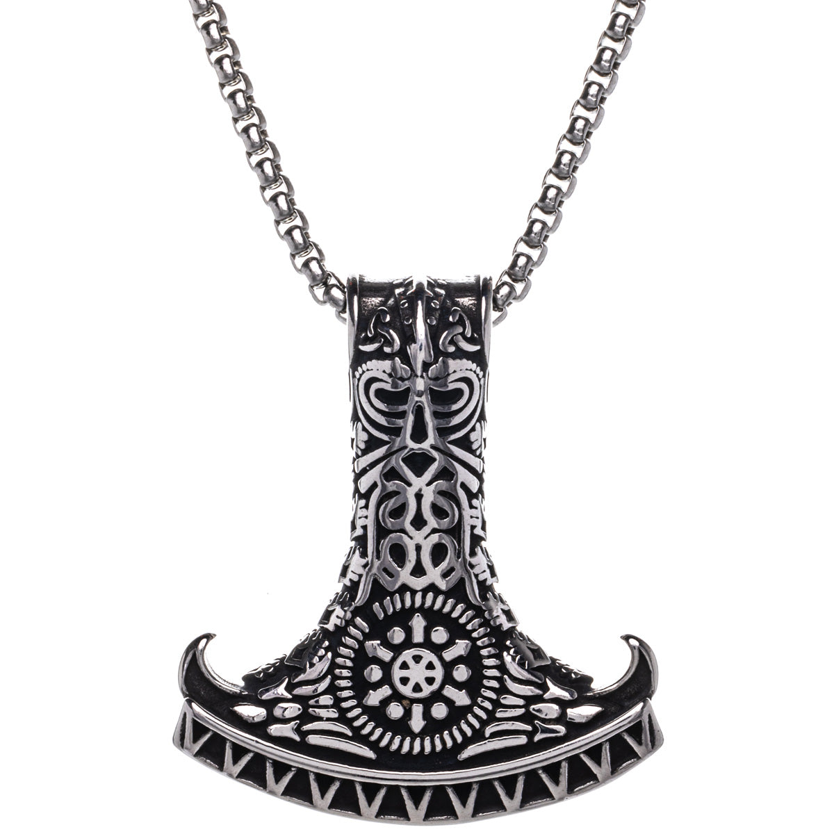Thorin Hammer Mjölnir hängande halsband (Stål 316L)