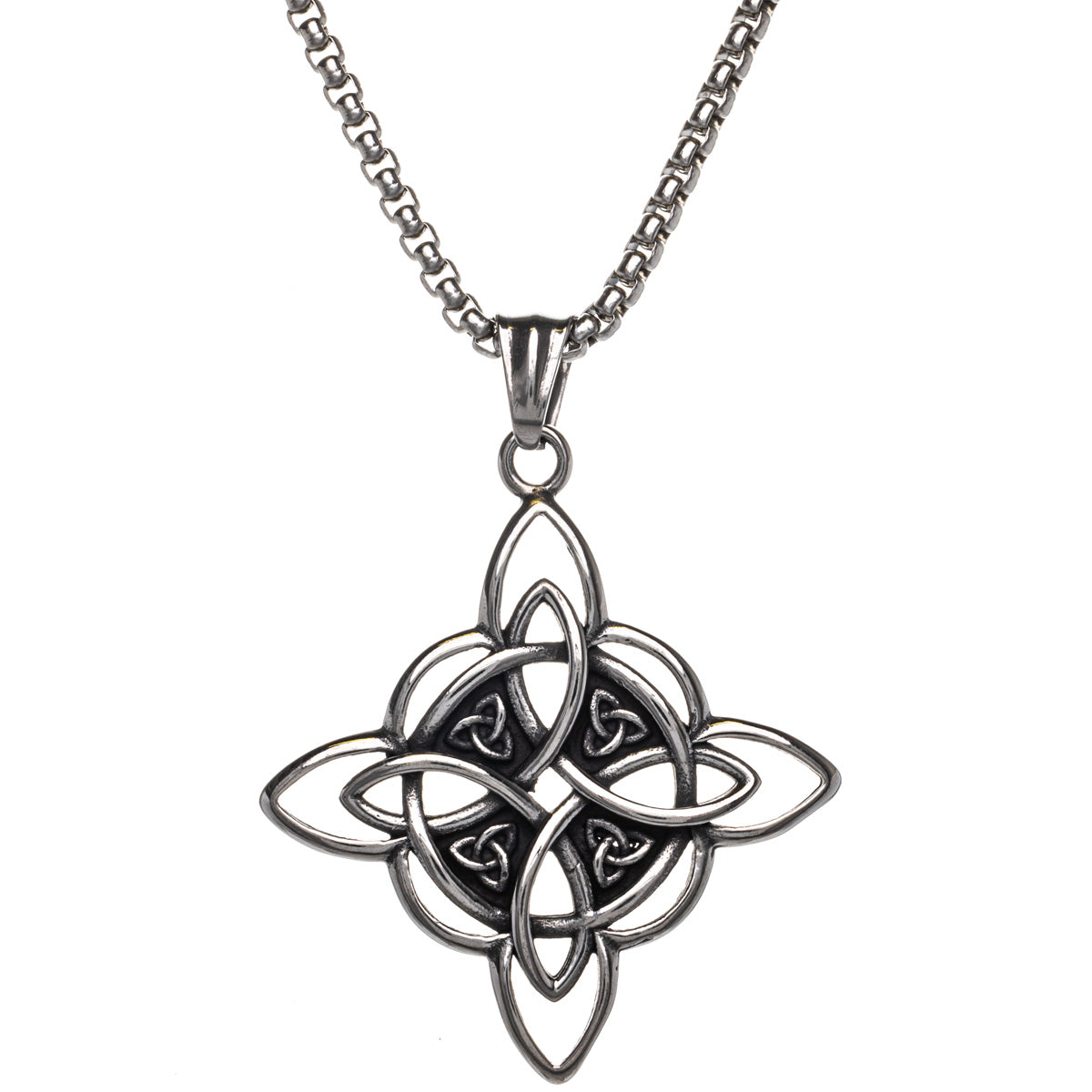 Viking knot pendant necklace (Steel 316L)