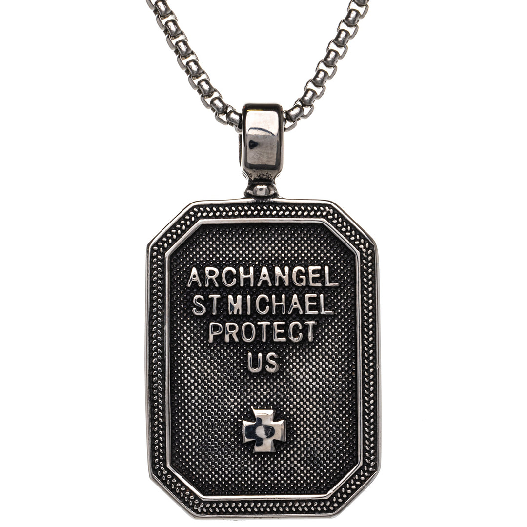 St Michael the Archangel pendant necklace (Steel 316L)