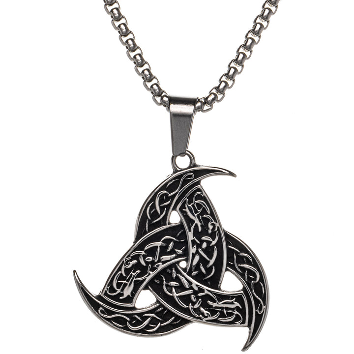 Triquetra Fibula hängande halsband (Stål 316L)