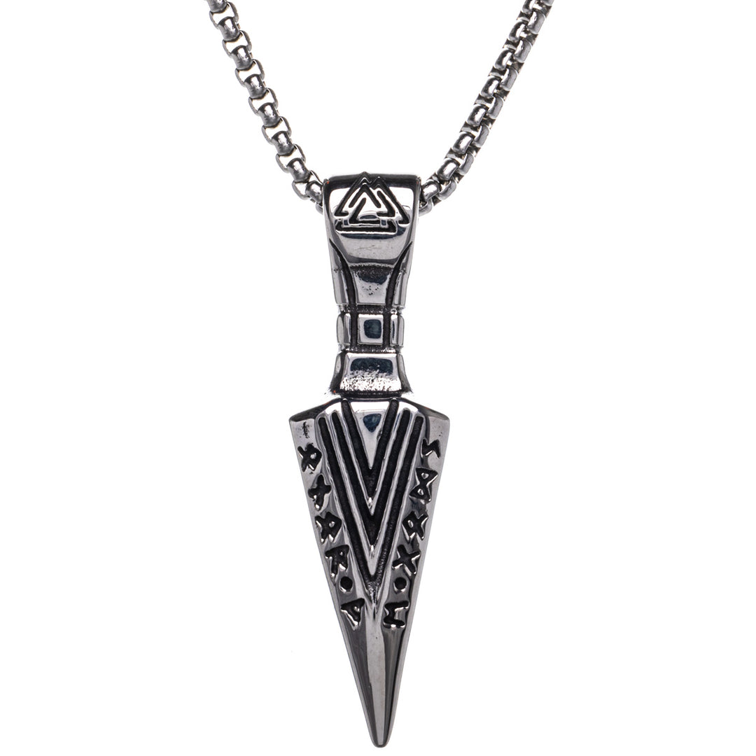 Gungnir Viking headband pendant necklace (Steel 316L)