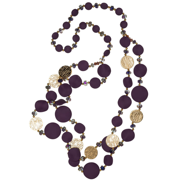 Lång sten hals pärlor 96cm