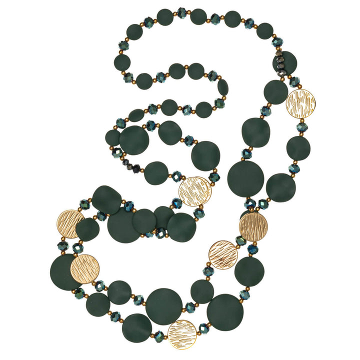 Lång sten hals pärlor 96cm