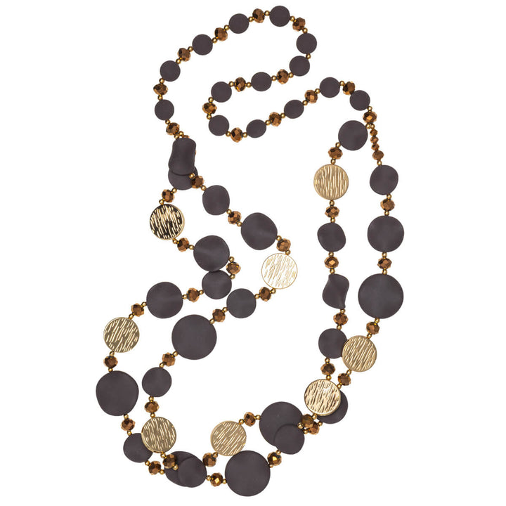 Lång sten hals pärlor 96cm