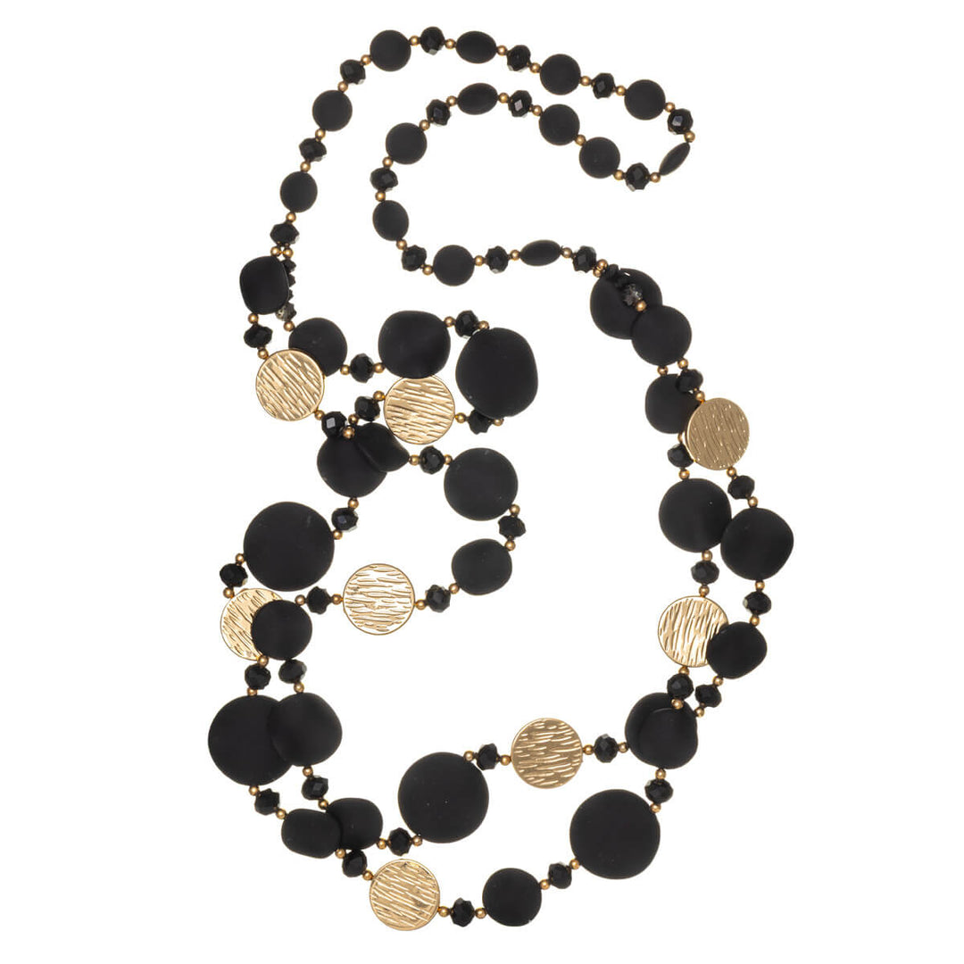 Lång sten hals pärlor 96cm