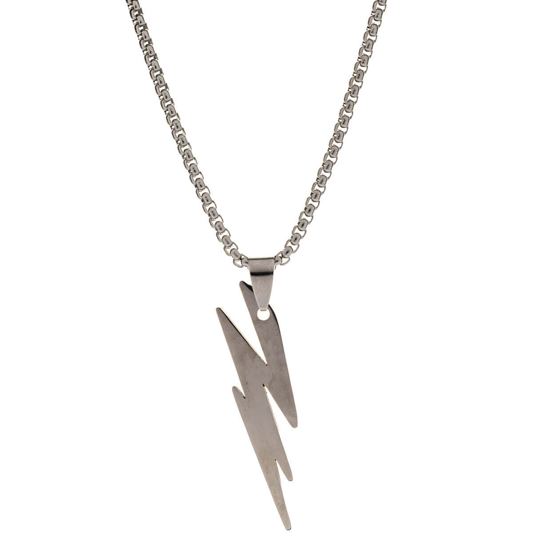 Lightning pendant necklace 60cm (Steel 316L)