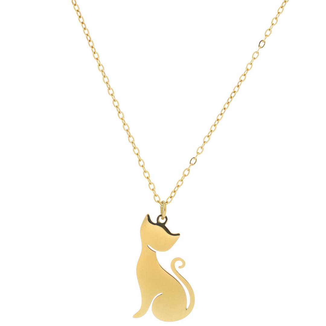 Cat pendant necklace (Steel 316L)