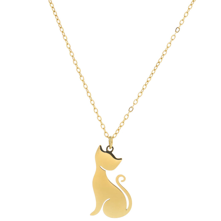 Cat pendant necklace (Steel 316L)