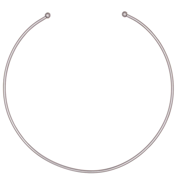 Chokerhalsband i stål med smal krage (stål 316L)