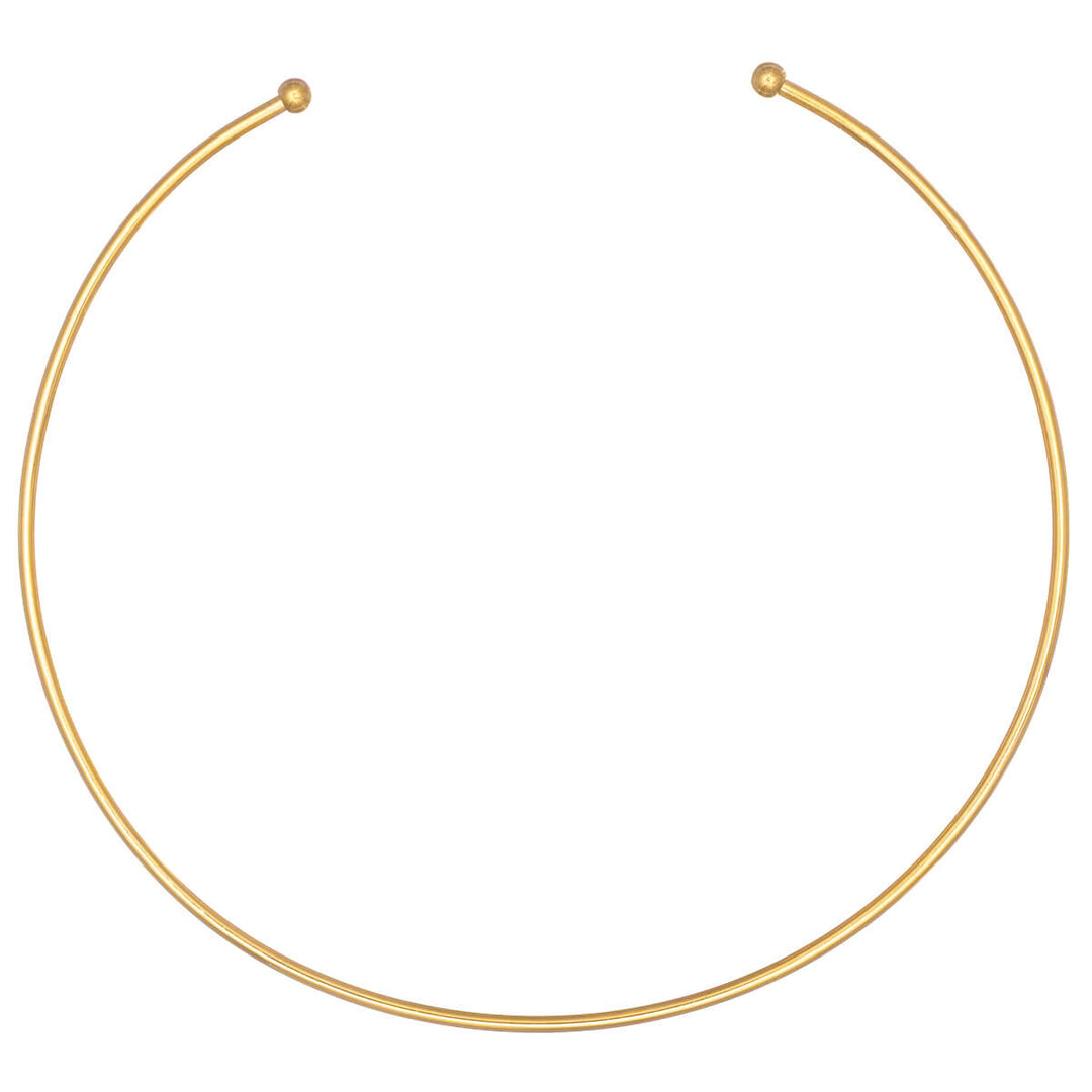 Chokerhalsband i stål med smal krage (stål 316L)