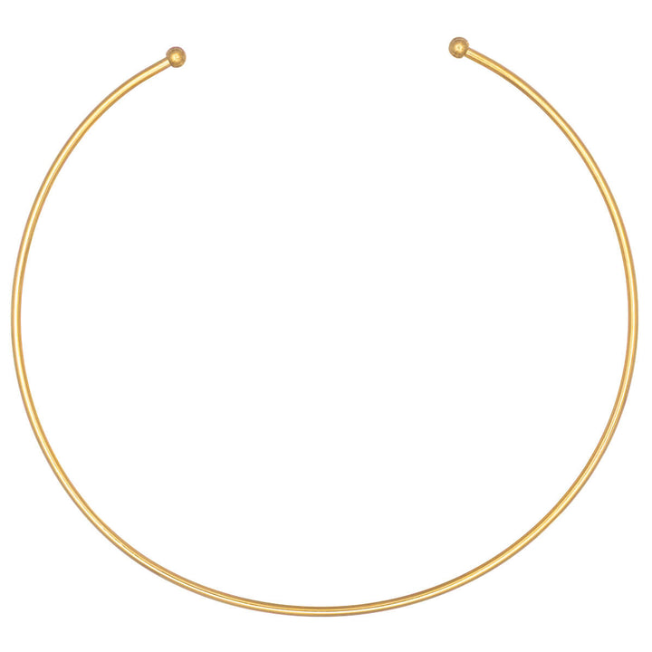 Chokerhalsband i stål med smal krage (stål 316L)