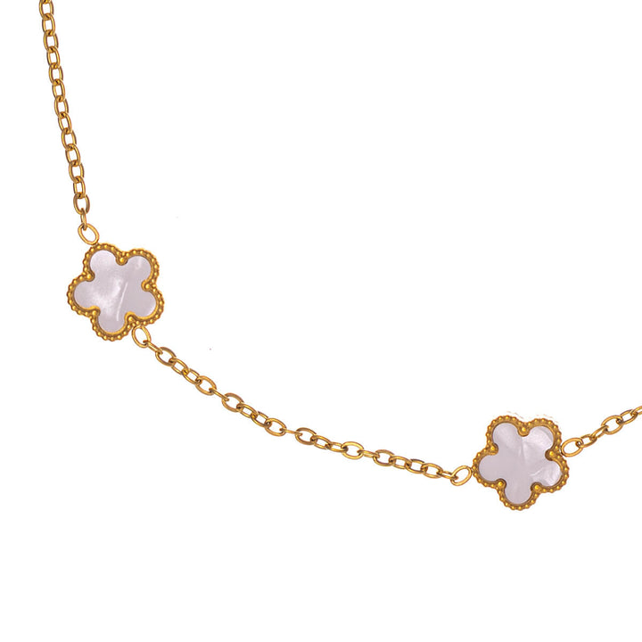 Four-leaf clover necklace 40cm +5cm (316L steel)