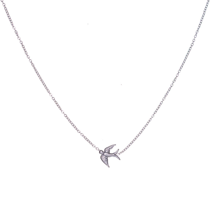 Swallow necklace 40cm +5cm (Steel 316L)
