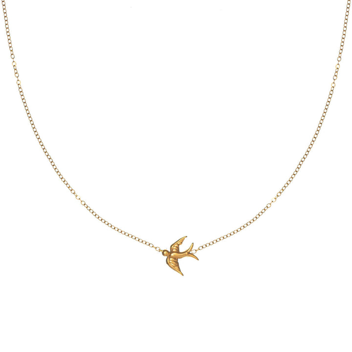 Swallow necklace 40cm +5cm (Steel 316L)