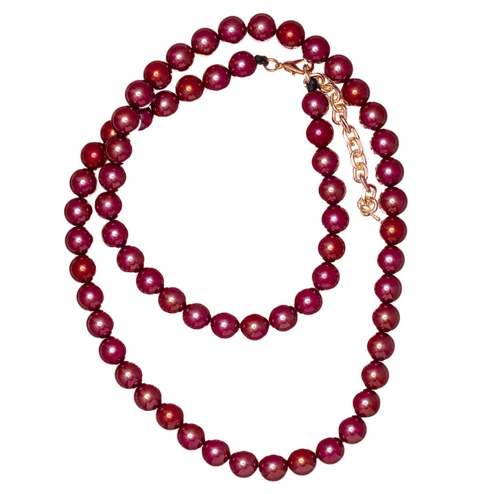 Glänsande långa halsband 92 cm + 8 cm