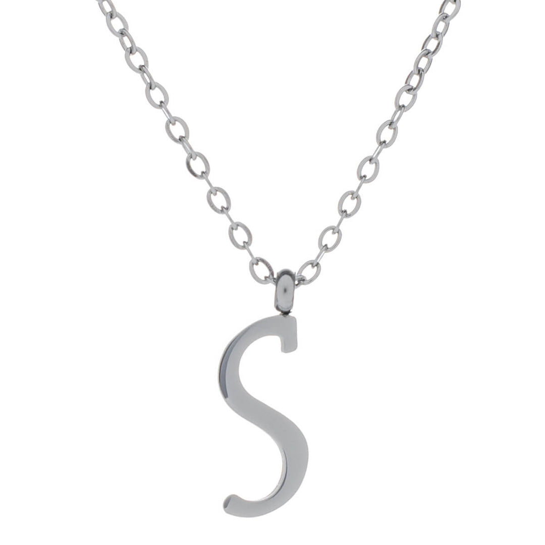 Letter necklace, decorative letter – surgical steel (316L)