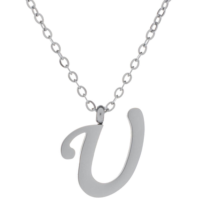 Letter necklace, decorative letter – surgical steel (316L)