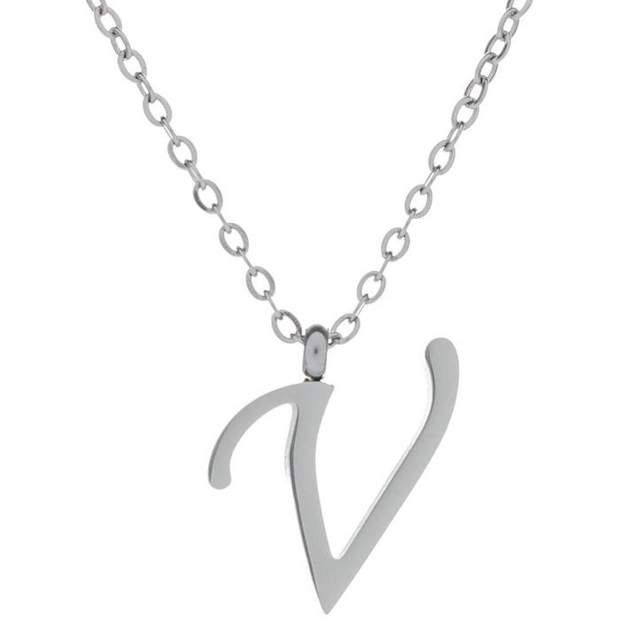 Letter necklace, decorative letter – surgical steel (316L)