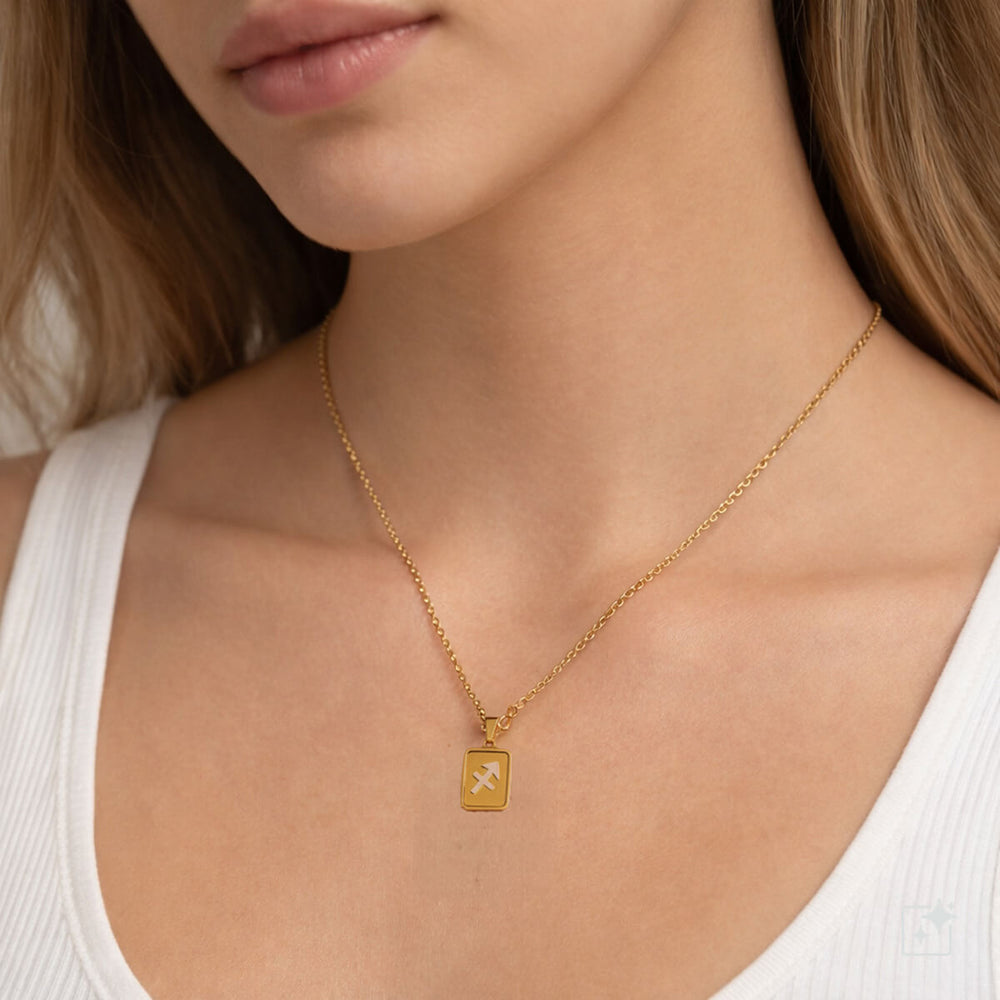 Horoskooppikaulakoru – Kullattu kirurginteräs (316L) - Ninja.fi