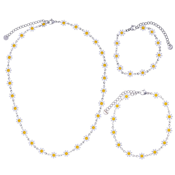Daisy set med hals, vrist och armband
