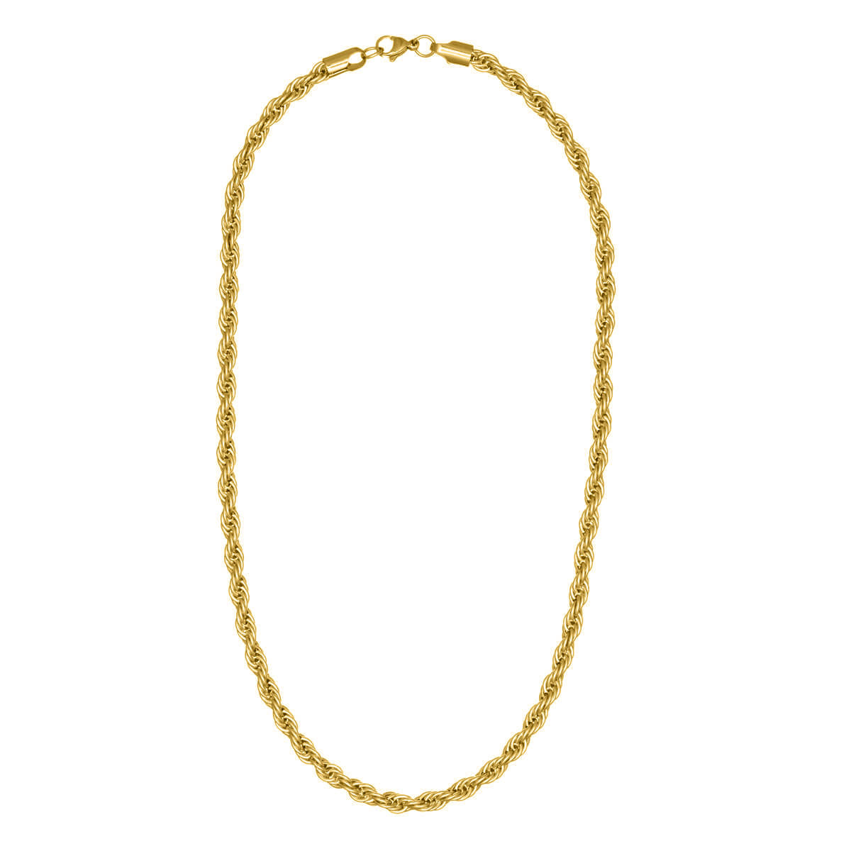 Rope chain steel cordeliaketju necklace 6mm 55cm