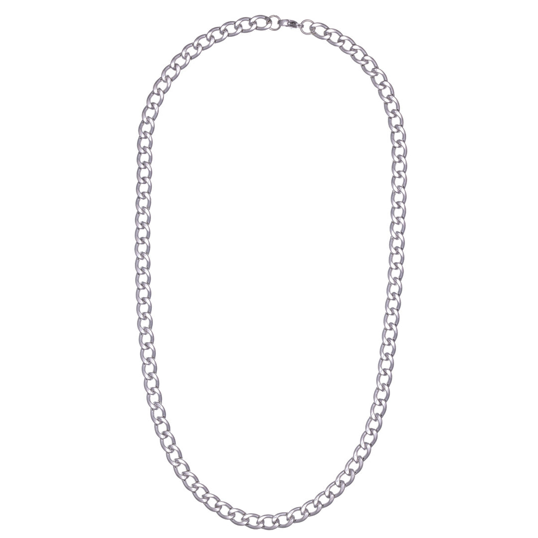 Halsband med armerad stålkedja 56cm 7mm (Stål 316L)