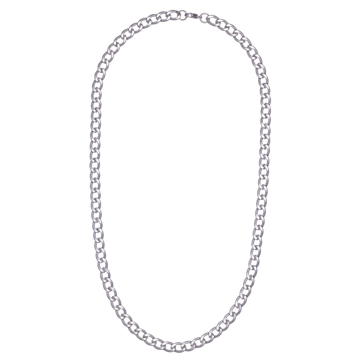 Halsband med armerad stålkedja 56cm 7mm (Stål 316L)