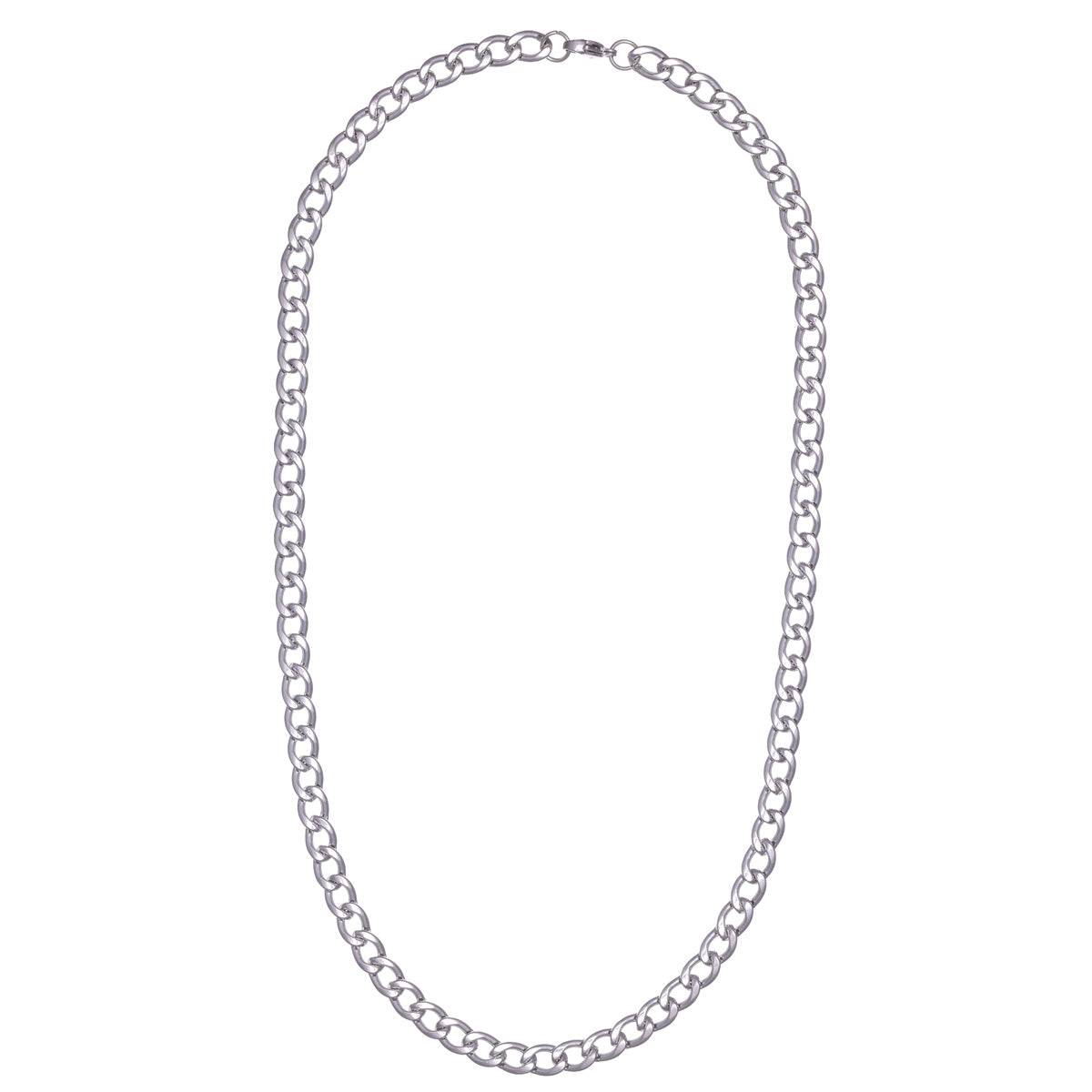 Halsband med armerad stålkedja 56cm 7mm (Stål 316L)