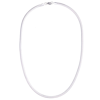 Flat snake chain necklace 4mm 50cm