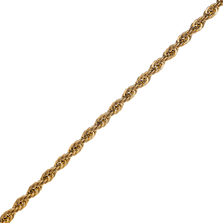 Rope chain steel cord chain necklace 5mm 55cm