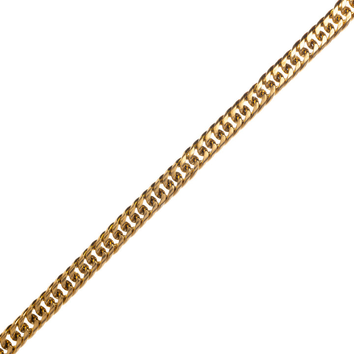 Double link armoured chain steel chain 55cm 6mm (Steel 316L)