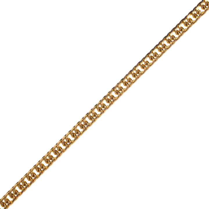 Double link armoured chain steel chain 55cm 6mm (Steel 316L)