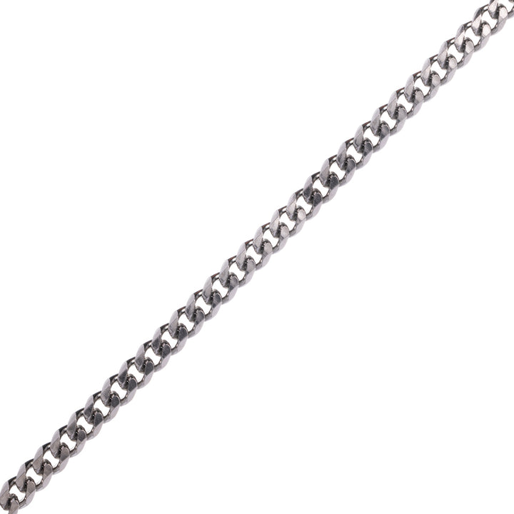 Beveled armoured steel chain 55cm 6mm (Steel 316L)