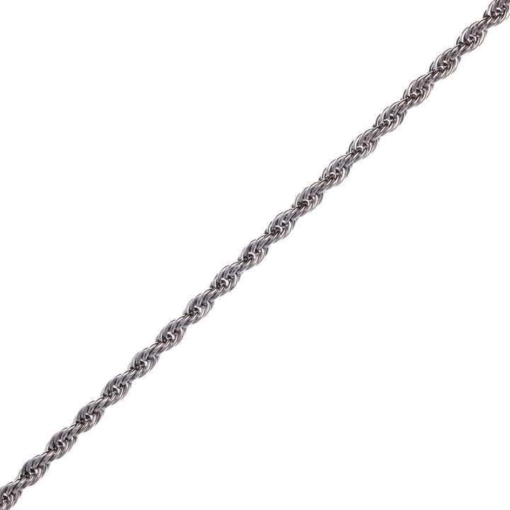 Rope chain steel cordeliaketju necklace 4mm 55cm