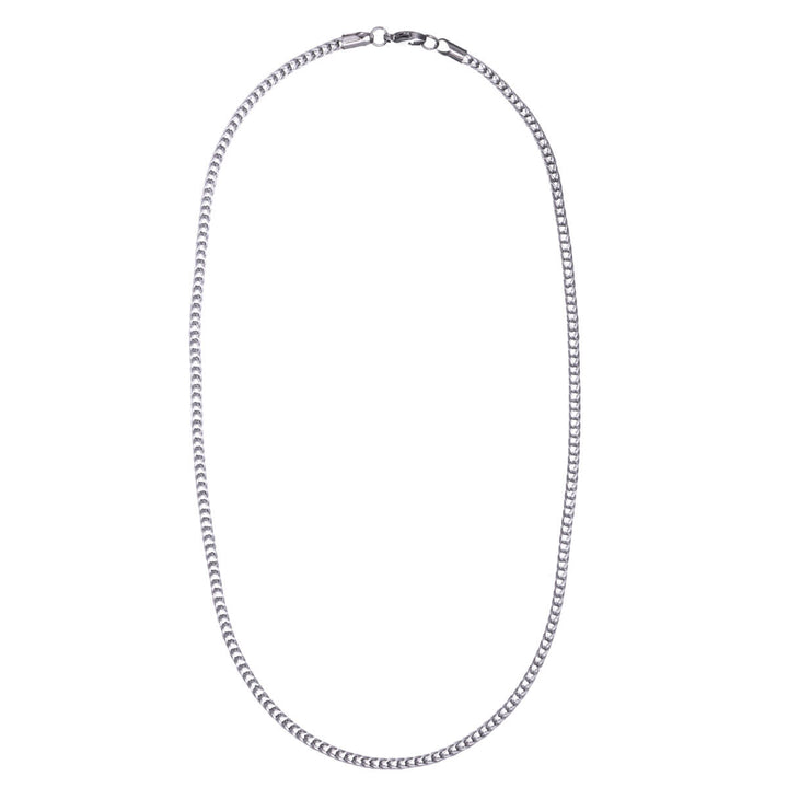 Halsband med rävsvans av stål 3mm 54cm (Stål 316L)