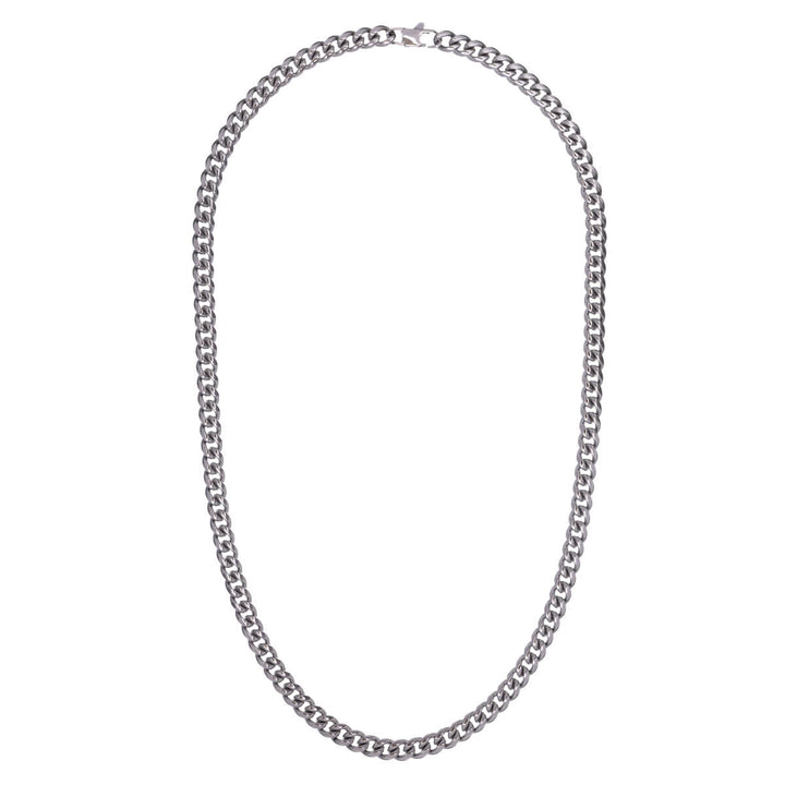 Tight armor chain steel neck chain 6mm 50cm (Steel 316L)