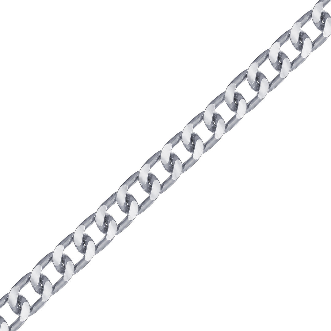 Thick armour chain aluminium necklace 1,1cm 70cm
